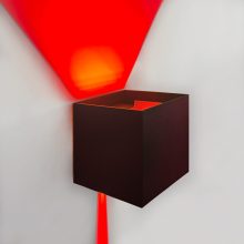 LED fali lámpa 24V, 8W, RGBW/2700K, CRI90, IP54 fekete