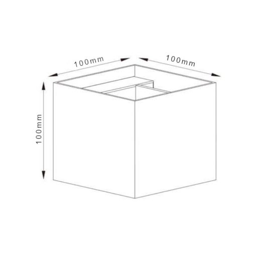 LED fali lámpa 24V, 8W, RGBW/2700K, CRI90, IP54 