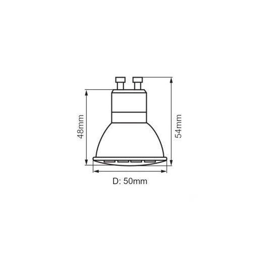 LED Retrofit Spot, 24V, 4W, 3000K, GU10