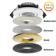 LED Swing Spot 24V, 5W, Dim to Warm, 3000K 2200K, CRI90