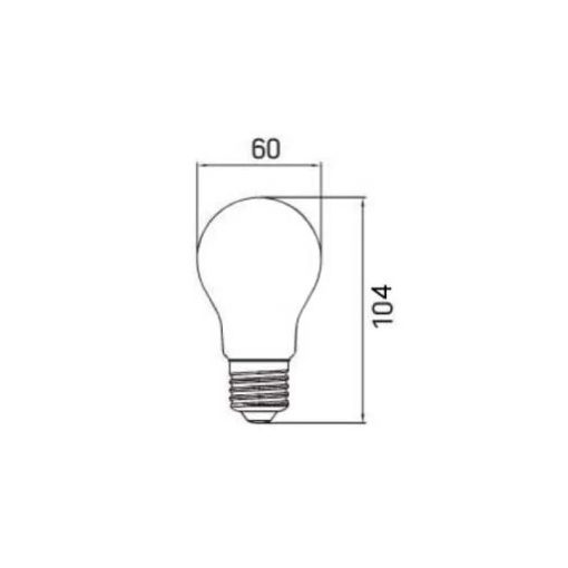 LED-Filament 24V, 8W, 3000K, E27