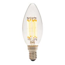 LED Filament gyertyaalakú, 24V, 5W, 3000K, E14 