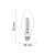 LED Filament gyertyaalakú, 24V, 5W, 3000K, E14 